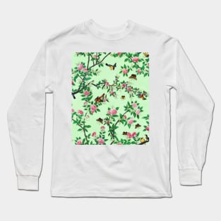 Chinoiserie Green Long Sleeve T-Shirt